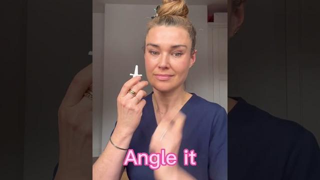 Dr sophie gp shows you how to use a nasal spray properly #allergy #nasalspray #doctor Dr sophie gp shows you how to use a nasal spray properly #allergy #nasalspray #doctor