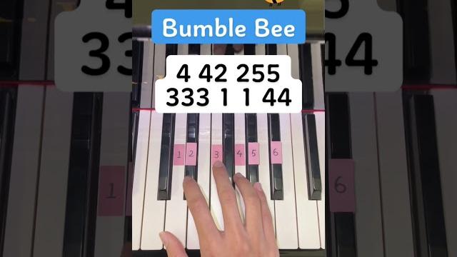 Bumble bee (piano tutorial) #tiktok Bumble bee (piano tutorial) #tiktok