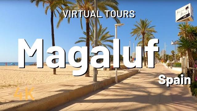 Magaluf walking tour beach and bar for nightlife mallorca spain 4k video tour after lockdown Magaluf walking tour beach and bar for nightlife mallorca spain 4k video tour after lockdown