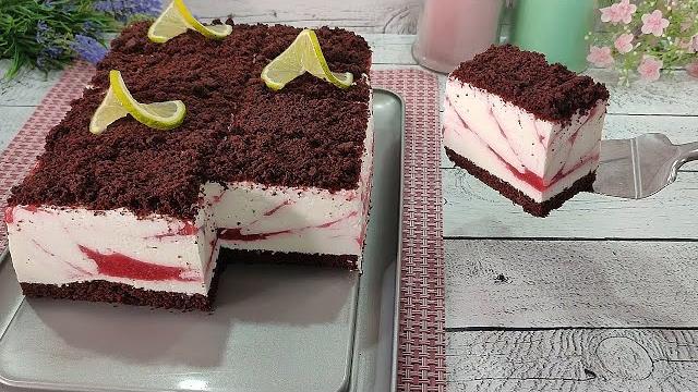 Быстрый клубнично-йогуртовый торт рассвет! очень лёгкий и вкусный! тает во рту! шоколадный торт! Быстрый клубнично-йогуртовый торт рассвет! очень лёгкий и вкусный! тает во рту! шоколадный торт!