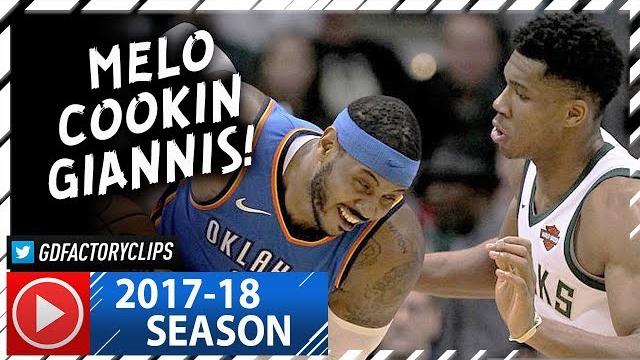 Carmelo anthony vs giannis antetokounmpo duel highlights (2017.10.31) - hoodie melo vs greek freak! Carmelo anthony vs giannis antetokounmpo duel highlights (2017.10.31) - hoodie melo vs greek freak!