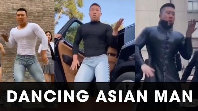 Dancing asian man. Dancing asian man.