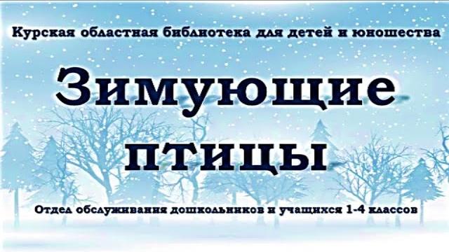 Зимующие птицы. видеорассказ Зимующие птицы. видеорассказ