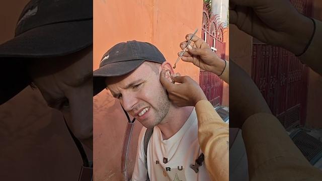$1 ear cleaning in india #travel #earcleaning $1 ear cleaning in india #travel #earcleaning