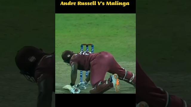 Revenge andre russell v's malinga #shorts Revenge andre russell v's malinga #shorts