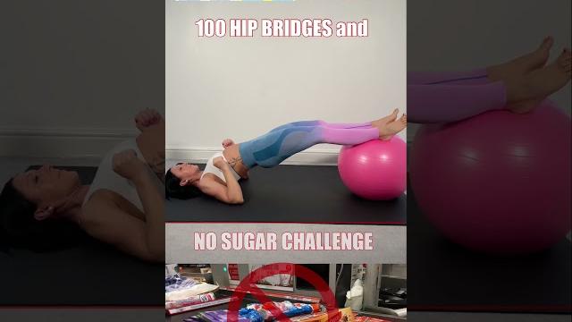 Are you in? do this everyday for 30 days. 100 hip bridges & no sugar challenge. swiss ball hipbridge Are you in? do this everyday for 30 days. 100 hip bridges & no sugar challenge. swiss ball hipbridge