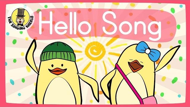 Hello song for kids | greeting song for kids | the singing walrus Hello song for kids | greeting song for kids | the singing walrus