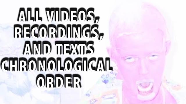 This house has people in it (chronological order) - all videos, recordings, and texts This house has people in it (chronological order) - all videos, recordings, and texts