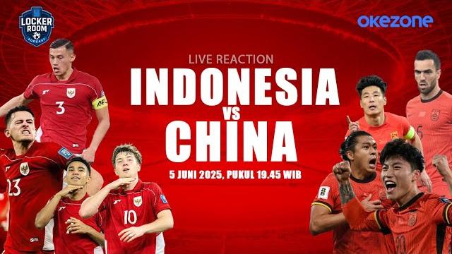 Live indonesia vs china | kualifikasi piala dunia 2026 | live reaction Live indonesia vs china | kualifikasi piala dunia 2026 | live reaction