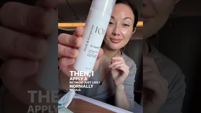 My skincare routine for long flights! | #shorts My skincare routine for long flights! | #shorts