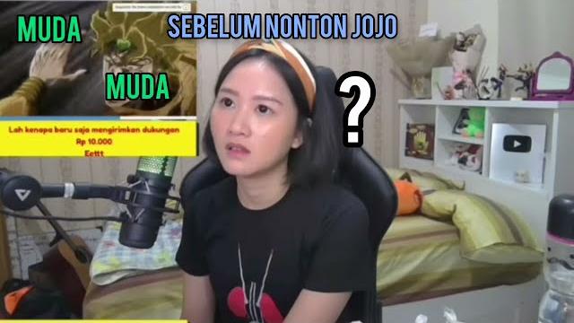 Momen kak giska (cookie red) jadi fans jojo Momen kak giska (cookie red) jadi fans jojo
