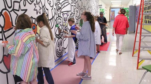 North warren elementary mural North warren elementary mural