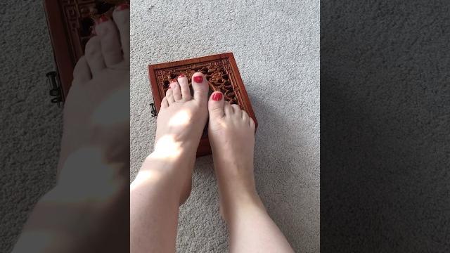 Feet on tissue box Feet on tissue box