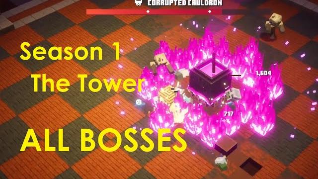 Season 1 - the tower all bosses - minecraft dungeons Season 1 - the tower all bosses - minecraft dungeons