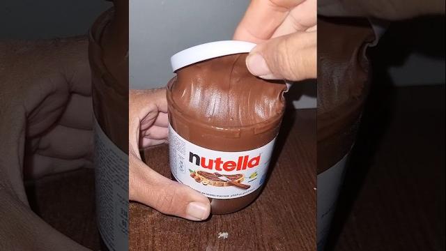 Nutella chocolate satisfying Nutella chocolate satisfying