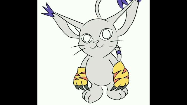 How to draw tailmon (gatomon) ️ How to draw tailmon (gatomon) ️