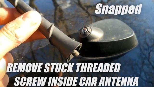 Repair broken car antenna that snapped off Repair broken car antenna that snapped off