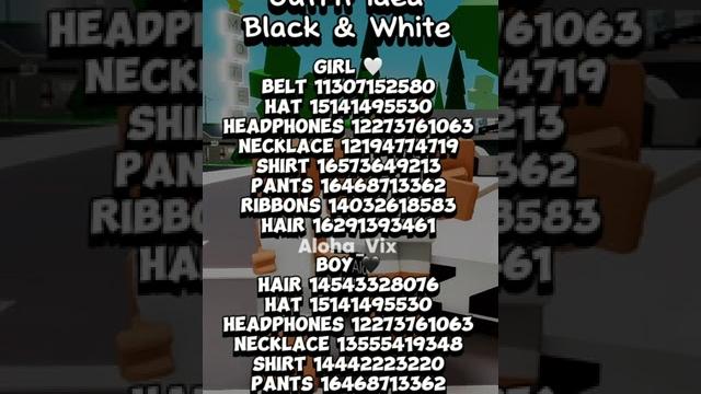 Roblox codes for clothes || trending matching y2k outfit idea || black&white #roblox #shorts Roblox codes for clothes || trending matching y2k outfit idea || black&white #roblox #shorts