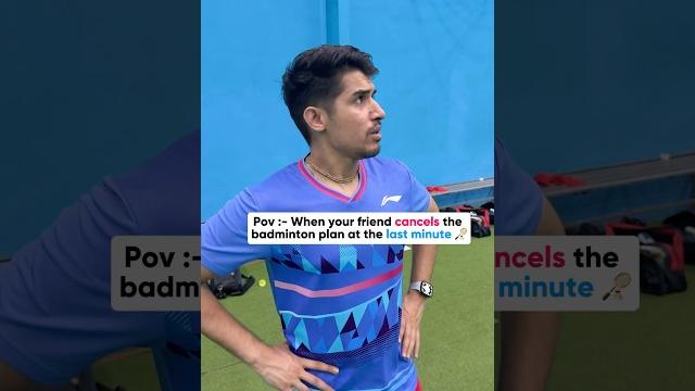 Your badminton friend at last moment 🫣 Your badminton friend at last moment 🫣
