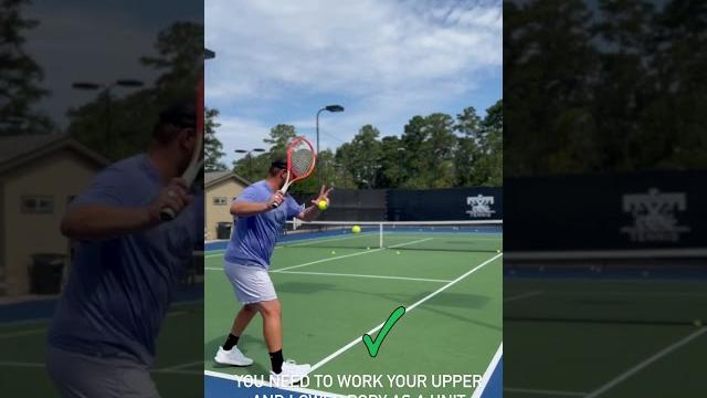 The tennis forehand technique - how to hit an angle The tennis forehand technique - how to hit an angle