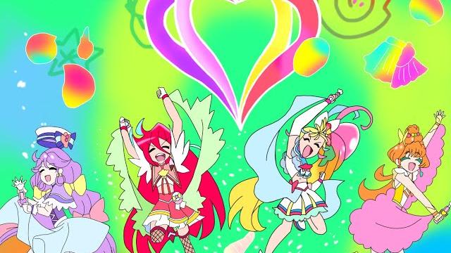 これが4人揃った【トロピカル〜ジュ!プリキュア】のビクトリー!! これが4人揃った【トロピカル〜ジュ!プリキュア】のビクトリー!!