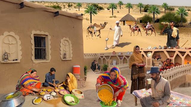 Morning routine of desert village women | cooking unique traditional food | village life pakistan Morning routine of desert village women | cooking unique traditional food | village life pakistan
