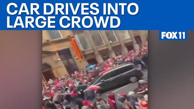 Driver plows through crowd in liverpool | fox 11 la Driver plows through crowd in liverpool | fox 11 la