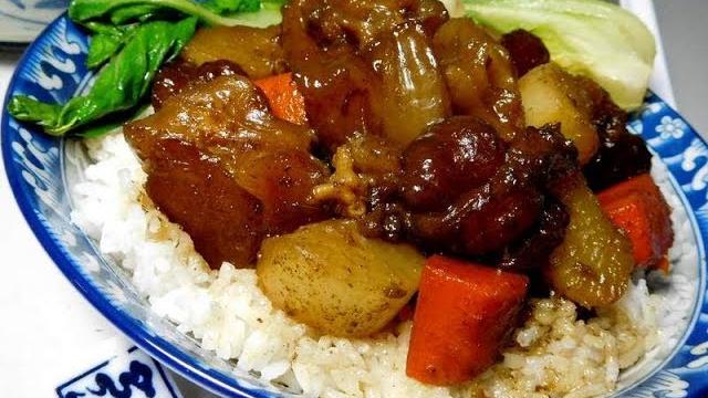 Braised beef tendon rice bowl Braised beef tendon rice bowl