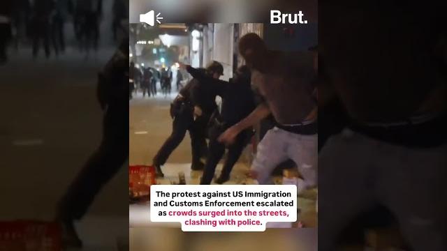 Protestors vandalised and looted stores across la following mass detentions and deportation orders. Protestors vandalised and looted stores across la following mass detentions and deportation orders.
