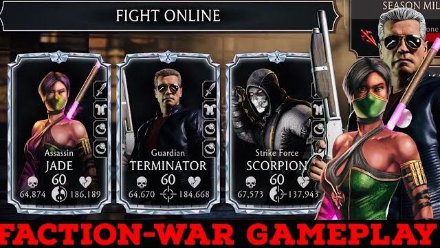 Guardian terminator , assassin’s jade + strike force scorpion | faction-war gameplay | mortal kombat Guardian terminator , assassin’s jade + strike force scorpion | faction-war gameplay | mortal kombat