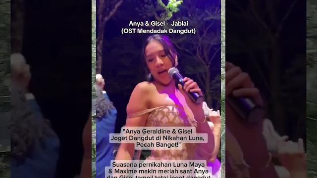 "anya geraldine & gisel joget dangdut di nikahan luna, pecah banget!" #lunamaxime #anyageraldine "anya geraldine & gisel joget dangdut di nikahan luna, pecah banget!" #lunamaxime #anyageraldine