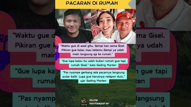 Gading marten putar balik saat pergoki gisel pacaran di rumah #duniakontemporer #shorts #shortsvideo Gading marten putar balik saat pergoki gisel pacaran di rumah #duniakontemporer #shorts #shortsvideo