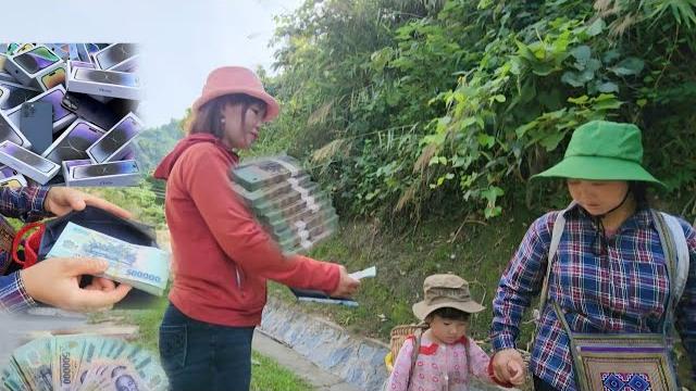 On the way home from work, luyen & kieu found a wallet with a lot of money, what will they do? On the way home from work, luyen & kieu found a wallet with a lot of money, what will they do?