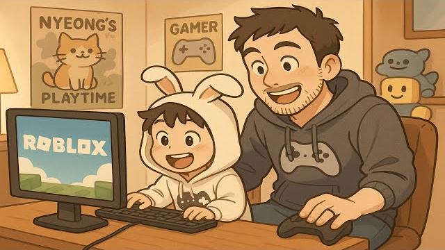 Rivals with dad | nyeong's playtime Rivals with dad | nyeong's playtime