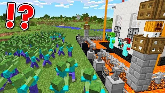 10 security build hacks vs zombies - minecraft 10 security build hacks vs zombies - minecraft