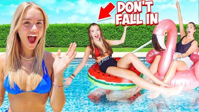 Last to fall in the pool wins £1000! Last to fall in the pool wins £1000!