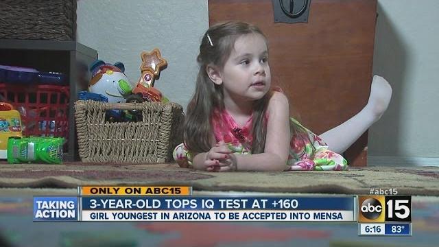 3 year-old genius girl accepted into mensa 3 year-old genius girl accepted into mensa