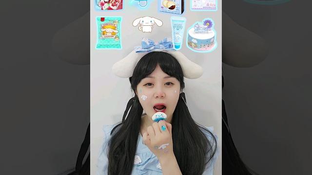 Cinnamoroll mukbang🩵 #tiktok #shorts Cinnamoroll mukbang🩵 #tiktok #shorts