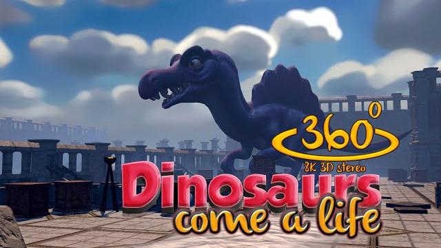Dinosaurs come alive 360 vr 8k 3d Dinosaurs come alive 360 vr 8k 3d