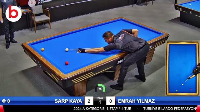Sarp kaya vs emrah yilmaz | türki̇ye 3 bant bi̇lardo şampi̇yonasi a-kategori̇si̇ 1.etap 2024 | billiards Sarp kaya vs emrah yilmaz | türki̇ye 3 bant bi̇lardo şampi̇yonasi a-kategori̇si̇ 1.etap 2024 | billiards