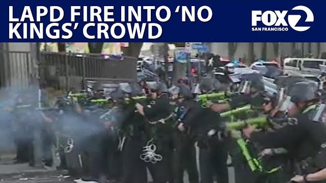 Live: los angeles police fire less-lethal rounds towards crowd at 'no kings' protest | ktvu Live: los angeles police fire less-lethal rounds towards crowd at 'no kings' protest | ktvu