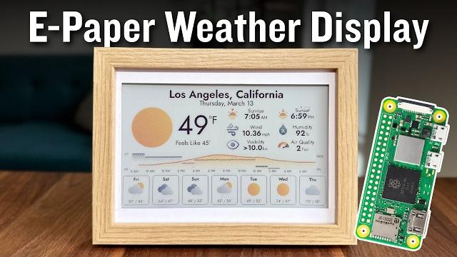 E-ink weather dashboard with a raspberry pi E-ink weather dashboard with a raspberry pi