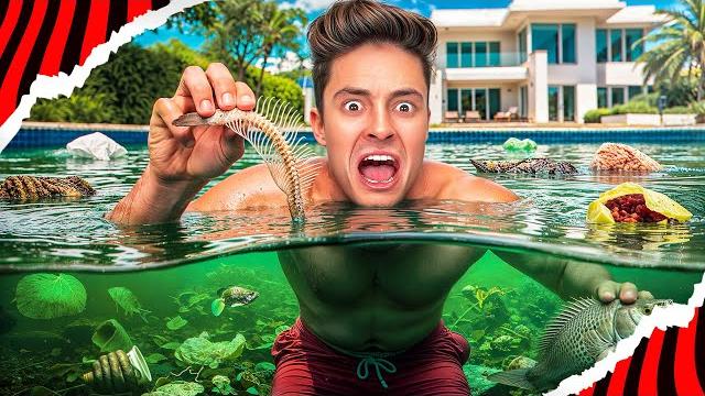 24 horas na piscina de lixo! 24 horas na piscina de lixo!