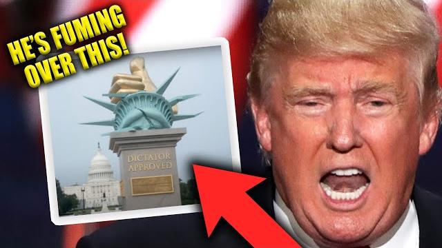 White house flips out at massive anti-trump statue White house flips out at massive anti-trump statue
