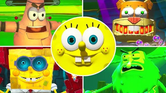 Spongebob battle for bikini bottom rehydrated - all bosses Spongebob battle for bikini bottom rehydrated - all bosses