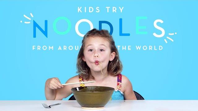 Kids try noodles from around the world | kids try | hiho kids Kids try noodles from around the world | kids try | hiho kids