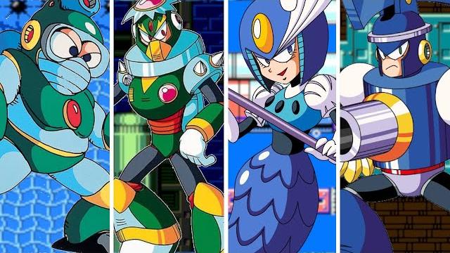 Mega man: evolution of aquatic themed robot masters - no damage buster only (1988 - 2018) Mega man: evolution of aquatic themed robot masters - no damage buster only (1988 - 2018)