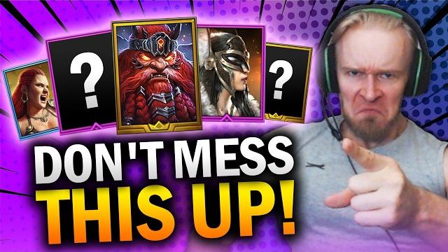 Don't mess this up! do this after your first level 60! - raid shadow legends account takeover Don't mess this up! do this after your first level 60! - raid shadow legends account takeover