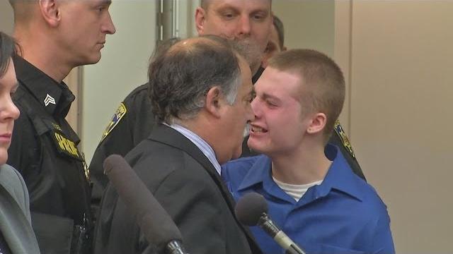 Teen cries out during sentencing Teen cries out during sentencing