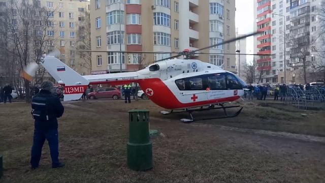 Взлет вертолета. Взлет вертолета.